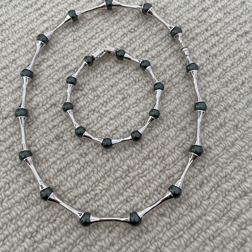 Necklace and matching bracelet